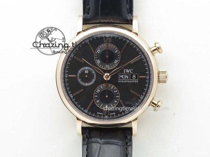 MIROTIME 0520 Pilot Chrono SS AZF 1:1 Best Edition Blue Dial on Brown Leather Strap A TimelessDesign 7060